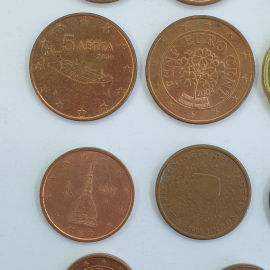 Монеты 1/2/5/20 центов, года 2000-2013, 28 штук. Картинка 14